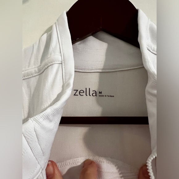 EUC Zella White Track Jacket | Size Medium - Picture 3 of 7